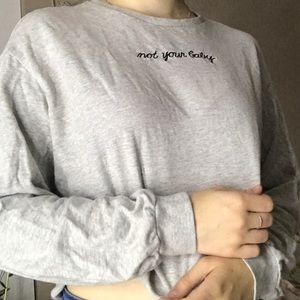 Not Your Baby Long Sleeved Croptop